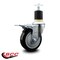 Service Caster 4'' Black Poly Swivel 1-7/8'' Expanding Stem Caster Total Lock Brake SCC-EXTTL20S414-PPUB-BLK-178 - alternate 2